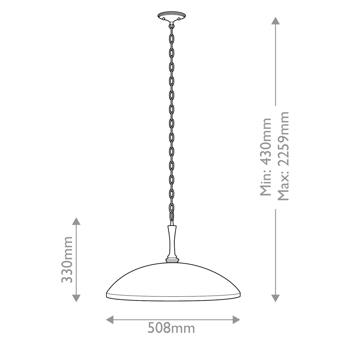 Подвесной светильник с широким куполообразным плафоном Kichler в Ростове-на-Дону