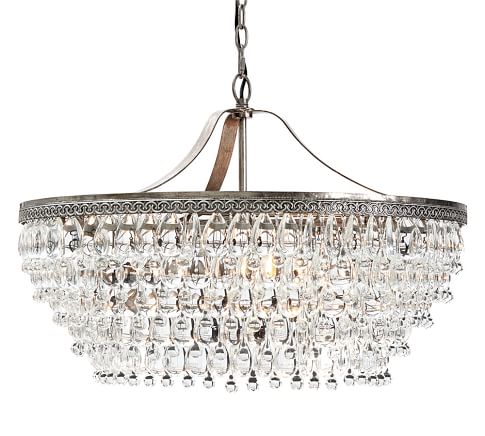 Люстра Clarissa Glass Drop Petite Round Chandelier Темная бронза винтаж в Ростове-на-Дону | Loft Concept 