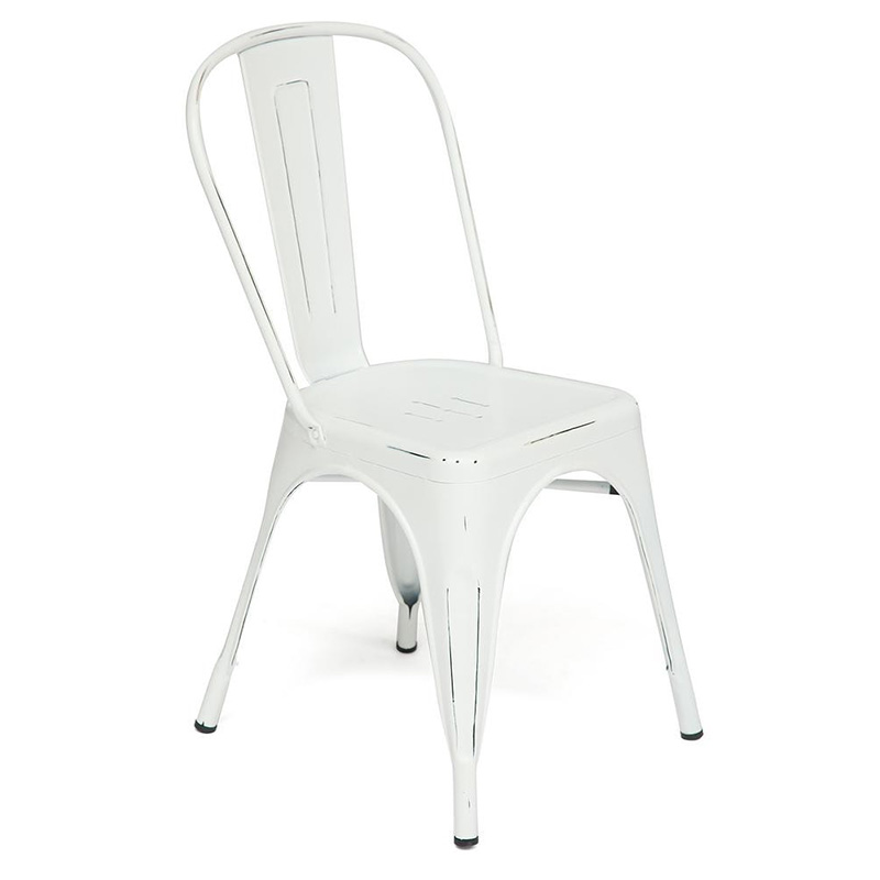  Tolix butter white metal chair ̆  -- | Loft Concept 