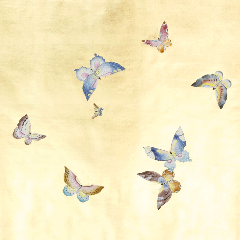    Butterflies Special Colourway on Deep Rich Gold gilded paper   -- | Loft Concept 