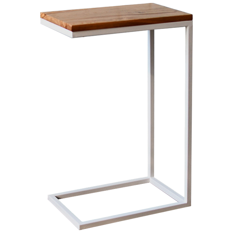   Hanson White Industrial Metal Rust Side Table ̆    -- | Loft Concept 