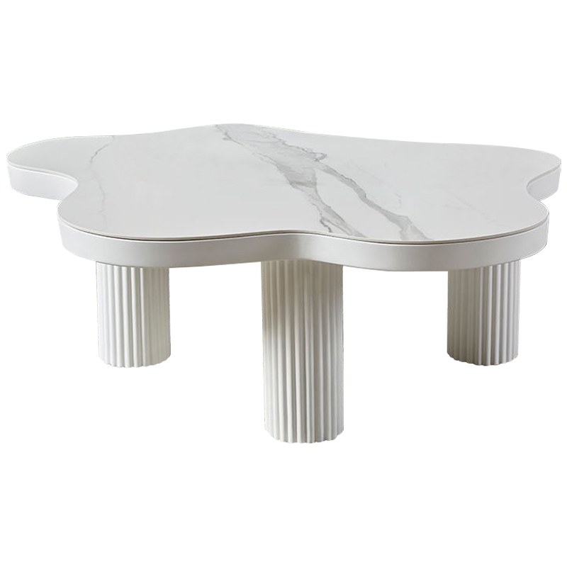       Three White Pillars Coffee Table    Bianco  -- | Loft Concept 