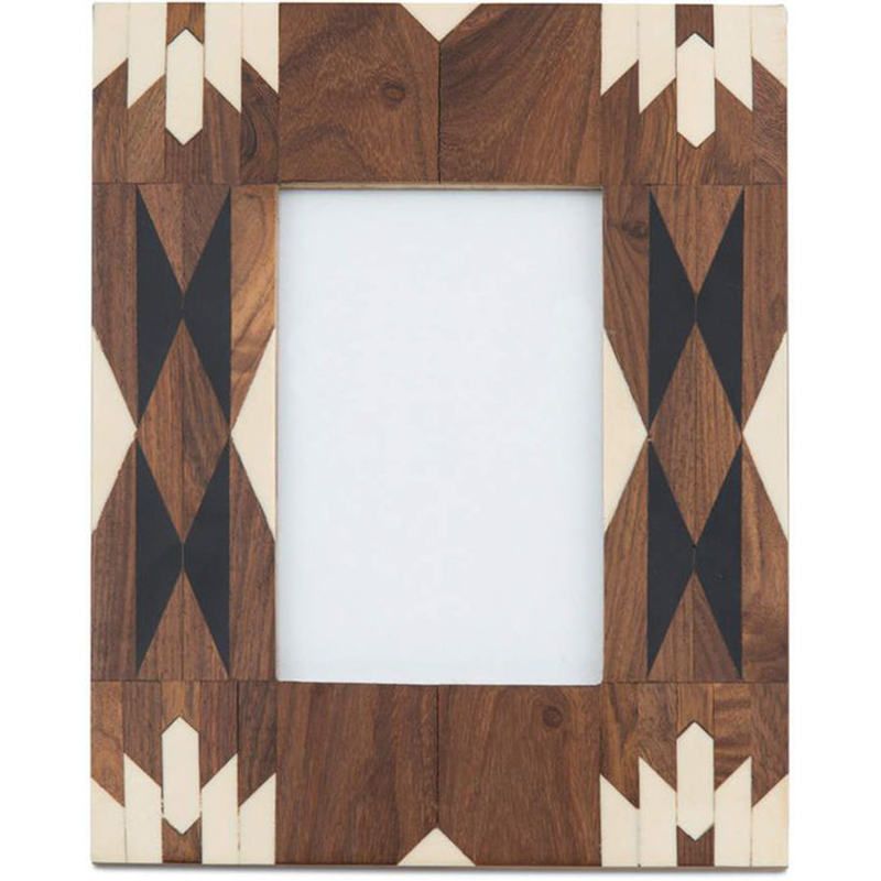   Brown Indian Wood Bone Inlay photo frame    -- | Loft Concept 