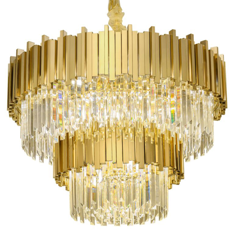    Luxxu Modern Cascade Chandelier Gold Metal Glass 80     -- | Loft Concept 
