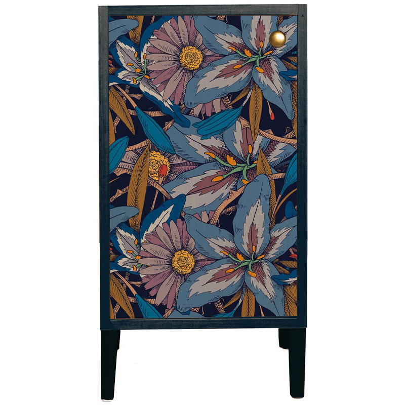     Blue Floral Print Cabinet    -- | Loft Concept 