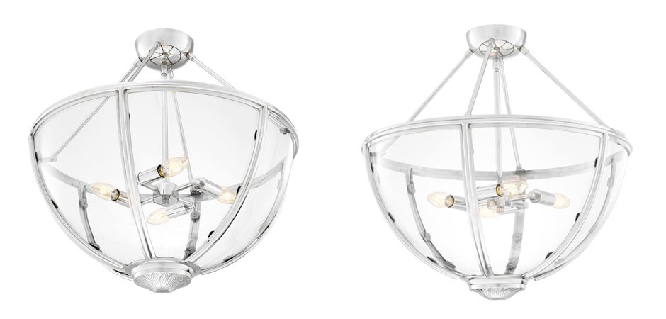 Потолочный светильник Eichholtz Ceiling Lamp Deveraux Nickel - Loft-Concept в Ростове-на-Дону