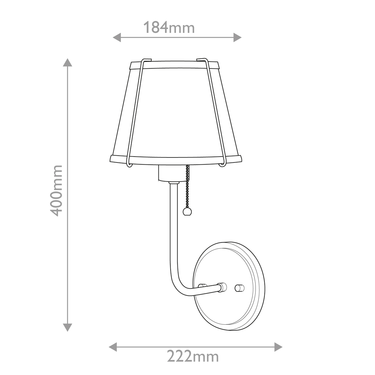 Бра с конусным плафоном и латунной фурнитурой с цепочкой для включения Hinkley в Ростове-на-Дону