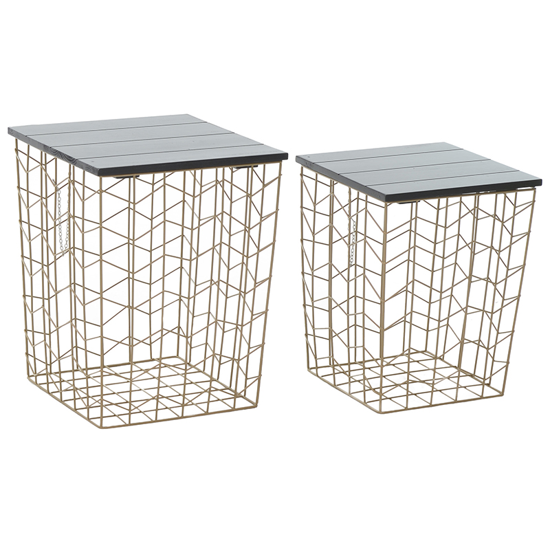     Wire Basket Side Table    -- | Loft Concept 