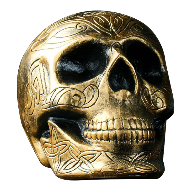  Golden Skull with Pattern   -- | Loft Concept 
