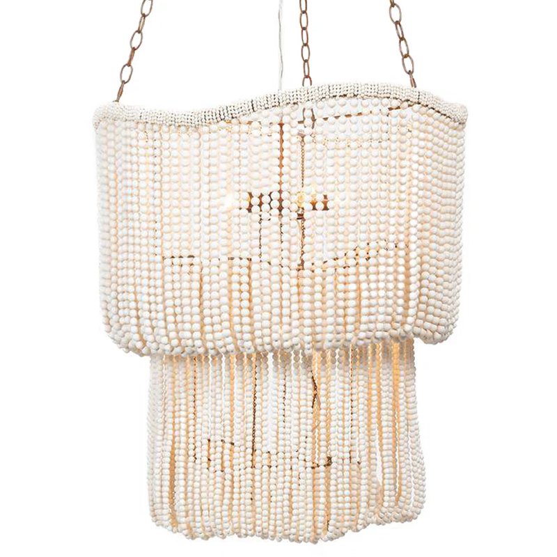         White Beads Two-tier Chandelier   -- | Loft Concept 