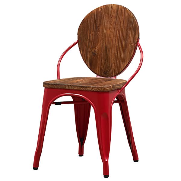  Tolix chair Wooden Red    (Red)  -- | Loft Concept 