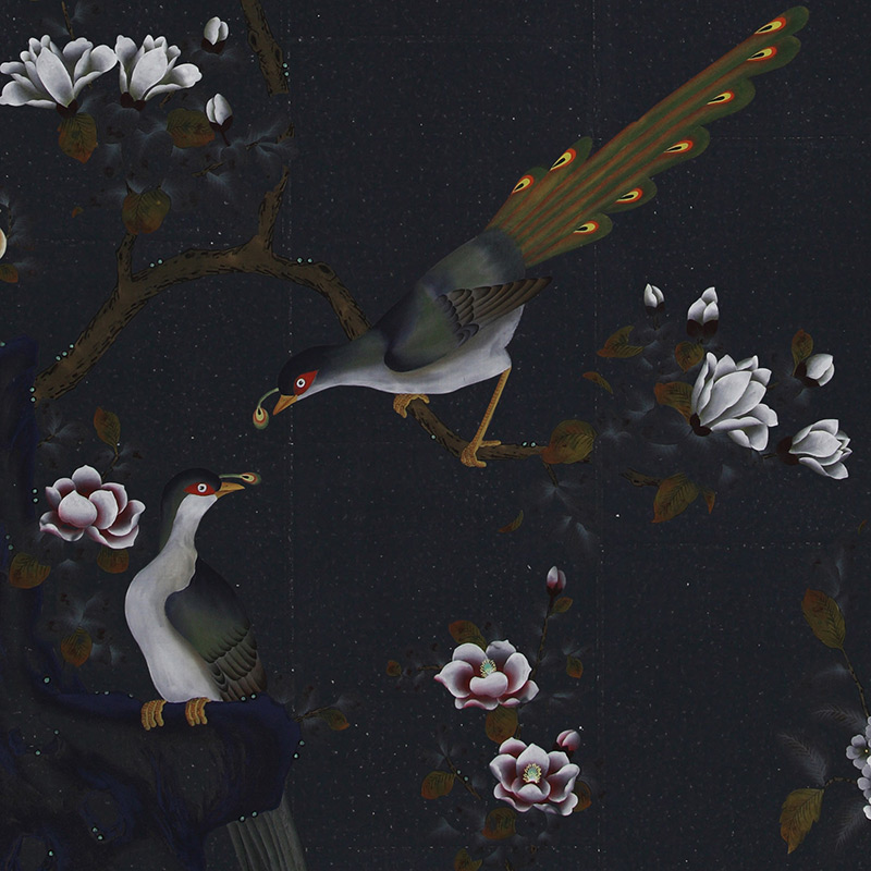   Japanese Garden Original colourway on Pitch India tea paper   -- | Loft Concept 