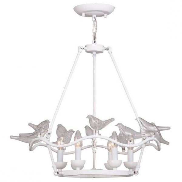 Люстра Dove Chandelier Glass Bird 6 White Белый в Ростове-на-Дону | Loft Concept 