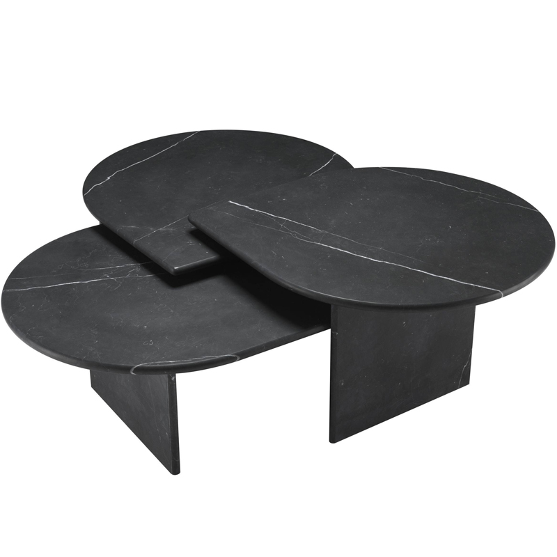    Eichholtz Coffee Table Naples Set of 3 black   Nero  -- | Loft Concept 