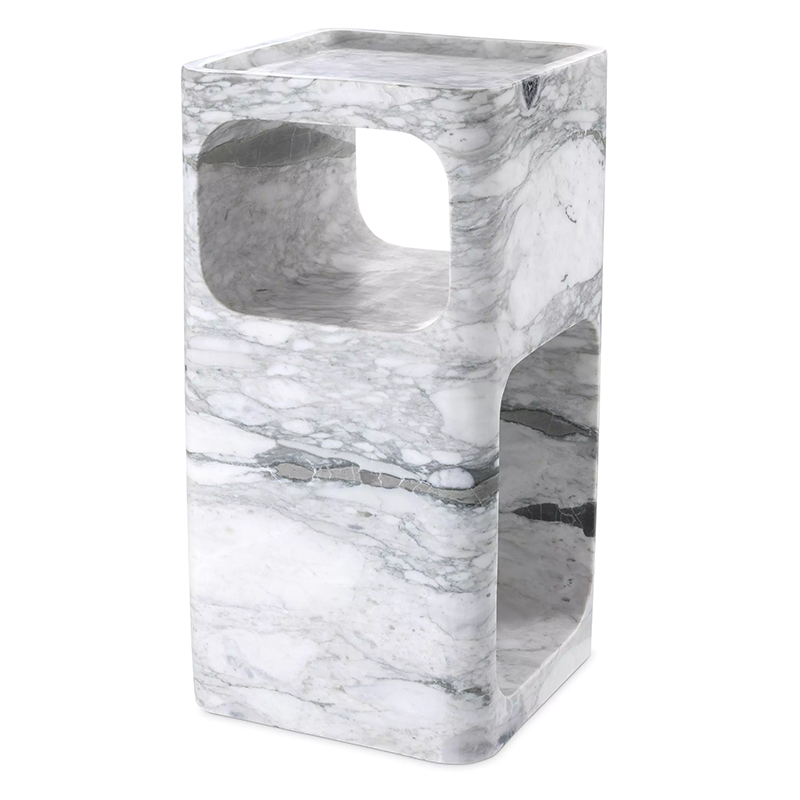   Eichholtz Side Table Adler Marble   Bianco  -- | Loft Concept 