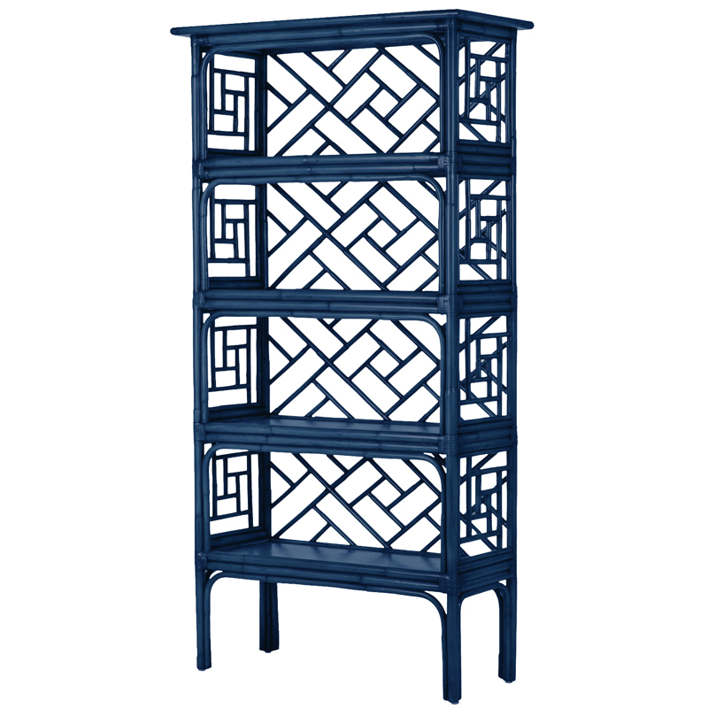   Bamboo Chippendale Etagere Blue   -- | Loft Concept 