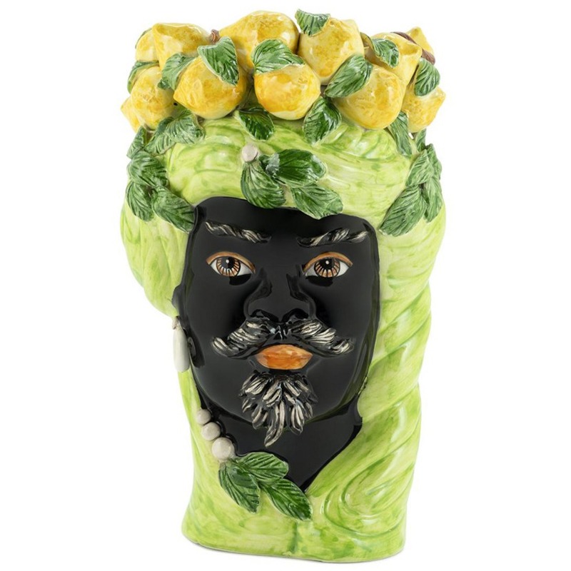  Vase Lemon Head Man Lime     -- | Loft Concept 