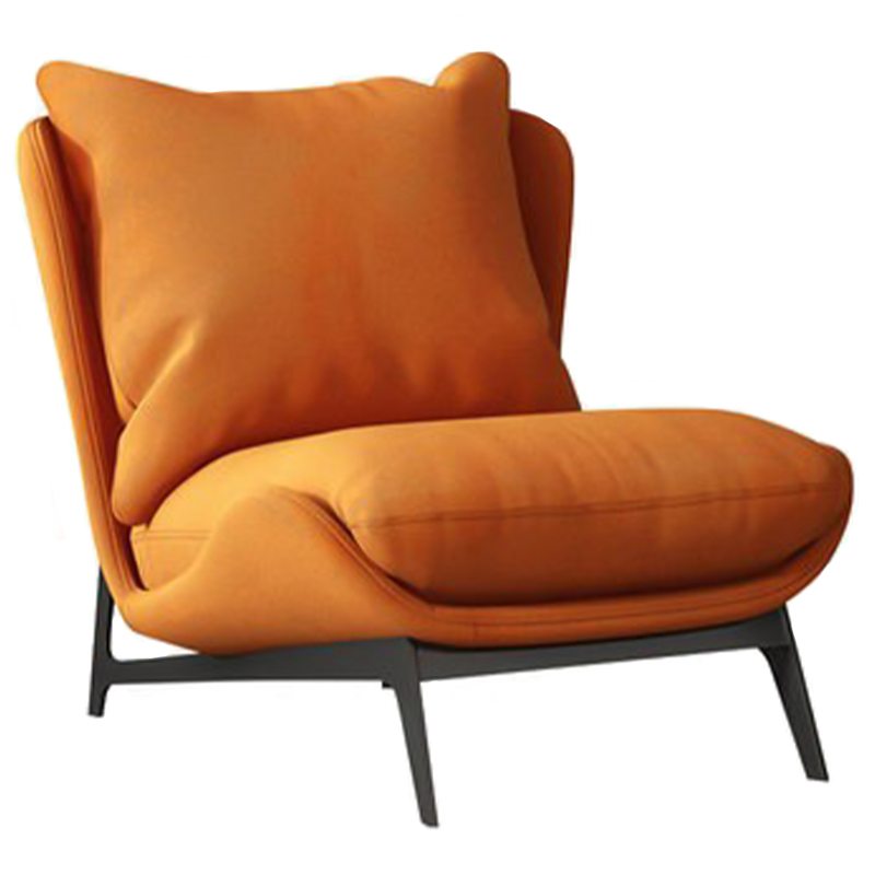  Maxwell Orange Textile Leather Armchair    -- | Loft Concept 
