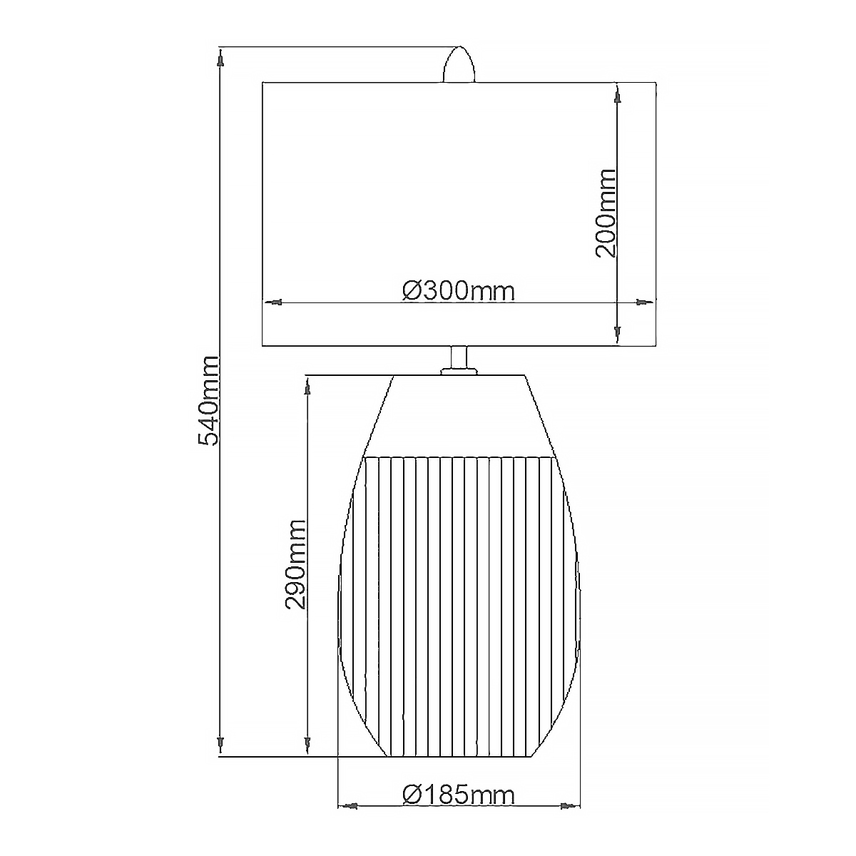 Настольная лампа с белым цилиндрическим абажуром и серебристым овальным основанием Quintiesse в Ростове-на-Дону