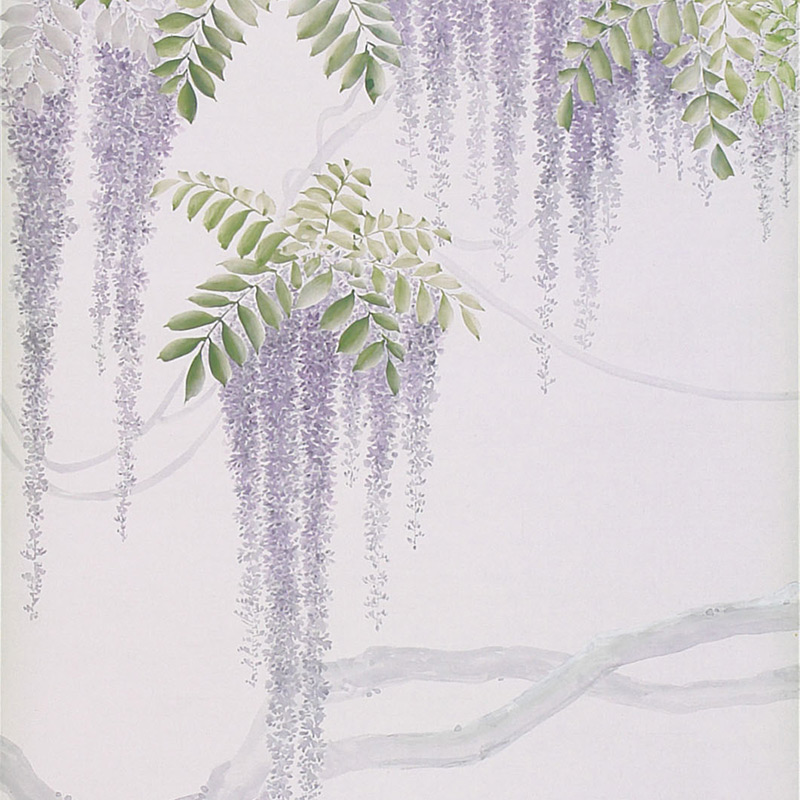     Wisteria Lavender on Lilac Mica metallic Xuan paper   -- | Loft Concept 