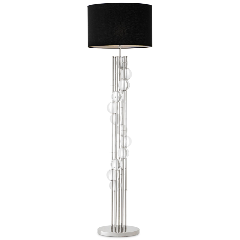  Eichholtz Floor Lamp Lorenzo Nickel & black     -- | Loft Concept 