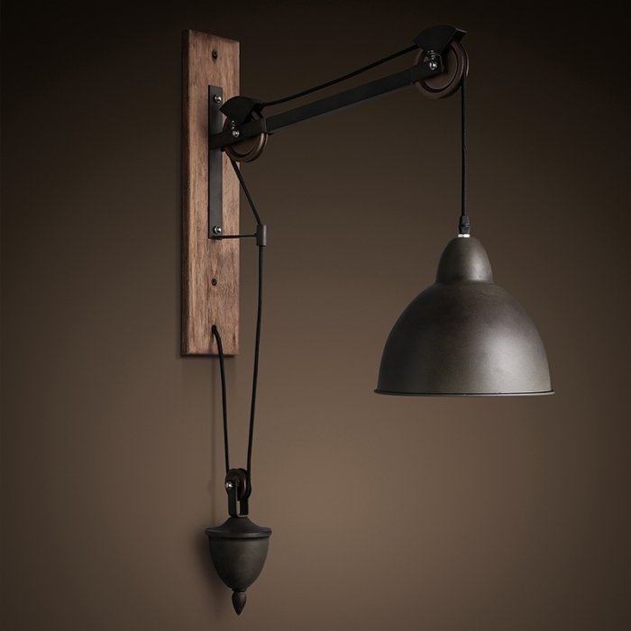   Steampank Rust Iron Wall Lamp   -- | Loft Concept 