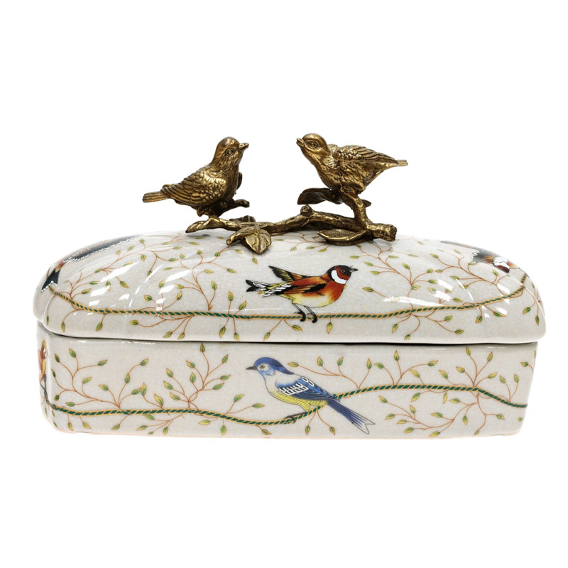  Bronze and Color Birds Box    -- | Loft Concept 