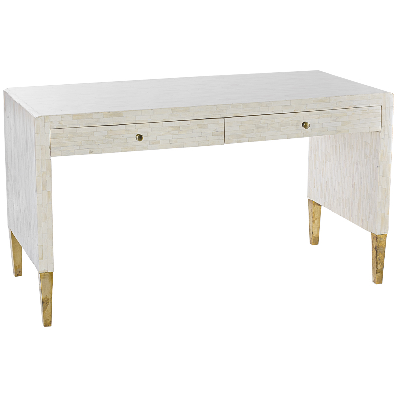   Bone Inlay Two Drawer Table     -- | Loft Concept 