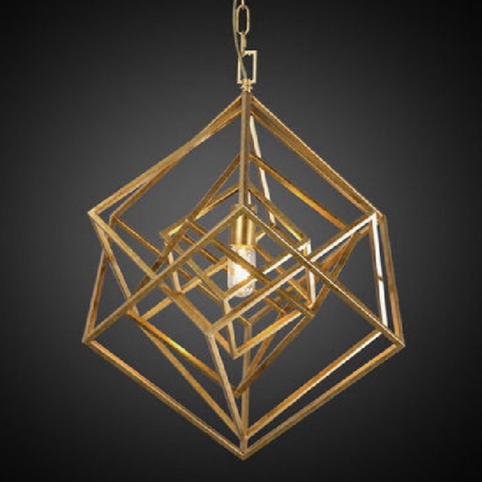   CUBIST Chandelier Gold 1 bulbs   -- | Loft Concept 