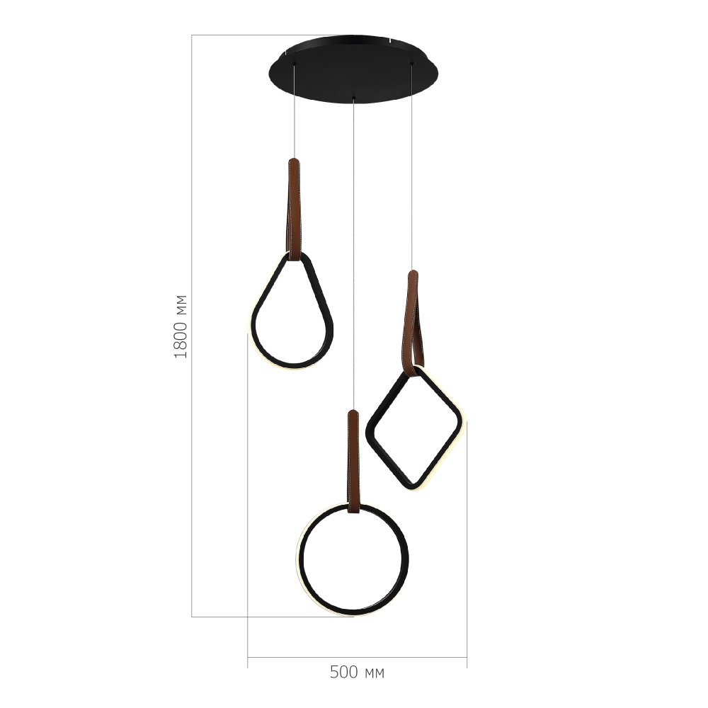 Подвесной светильник с геометрическими источниками света Geometric Architecture of Light в Ростове-на-Дону