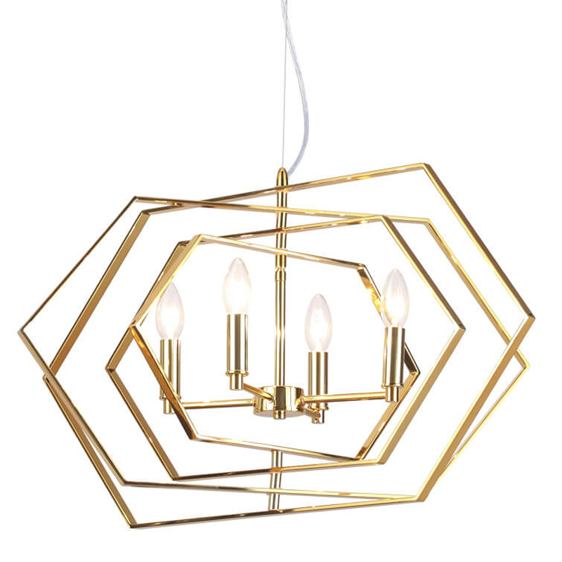  Damaris Chandelier gold    -- | Loft Concept 