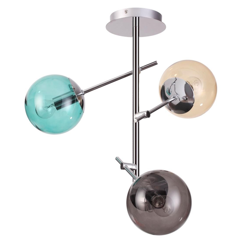  Bolle hanging 3 lamp Multi Color    (Amber)  (Gray)  -- | Loft Concept 