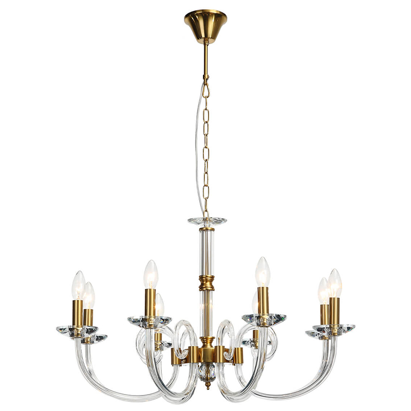  Twisted Glass Candles Chandelier     -- | Loft Concept 
