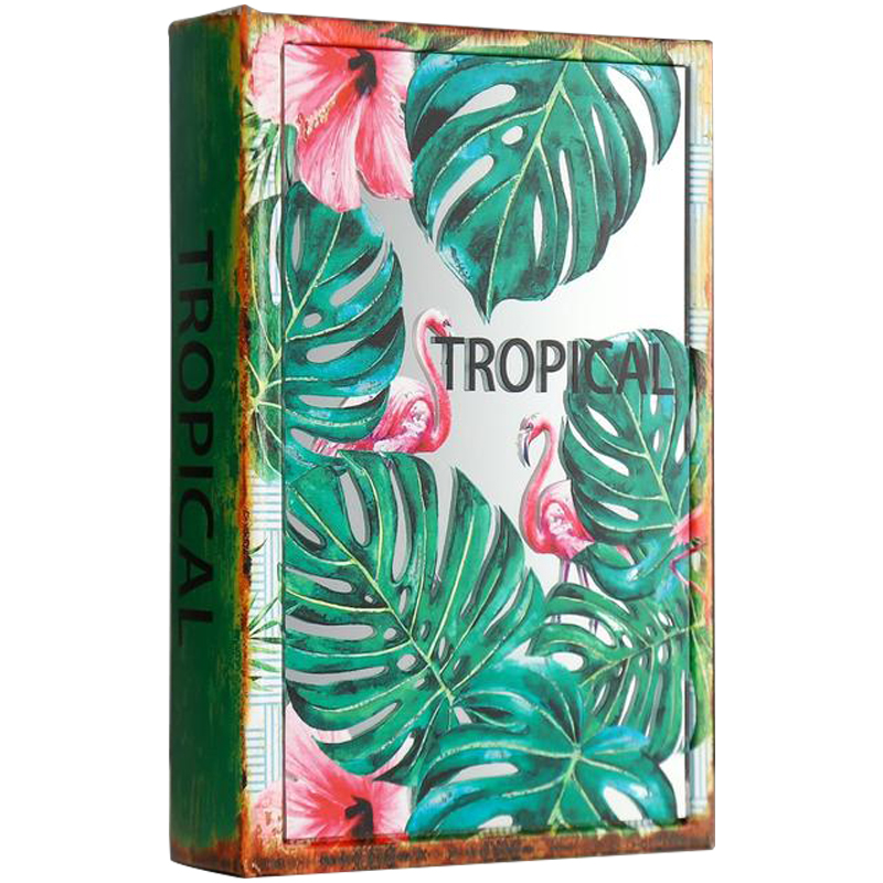 - Tropical Flamingos Mirror Book Box   -- | Loft Concept 