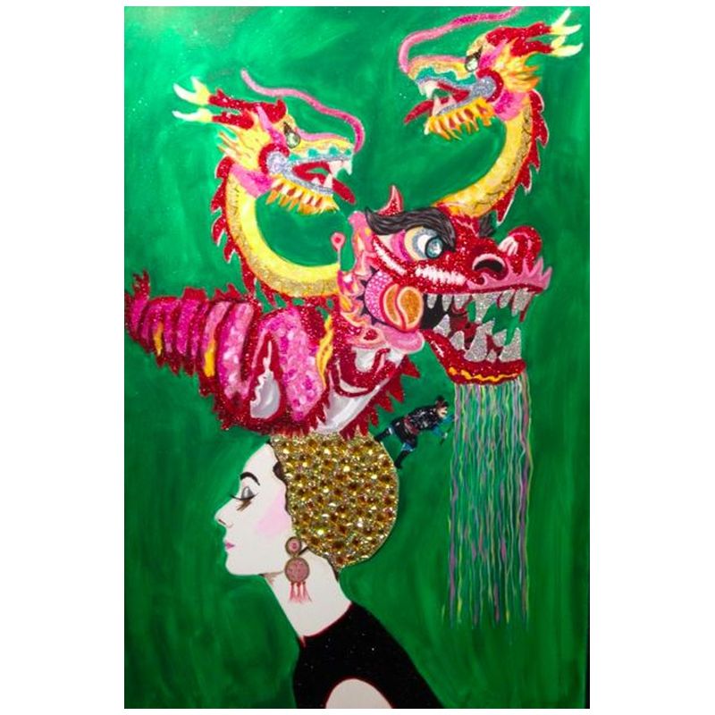  Audrey in a Dragon headdress   -- | Loft Concept 