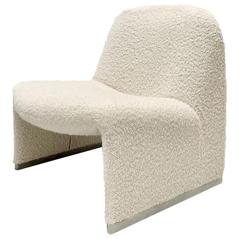  Kaydan White Boucle Armchair   -- | Loft Concept 
