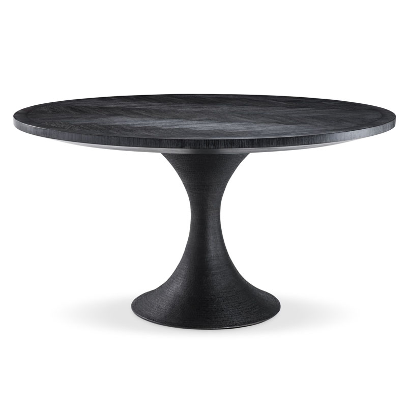   Eichholtz DINING TABLE MELCHIOR ROUND black   -- | Loft Concept 