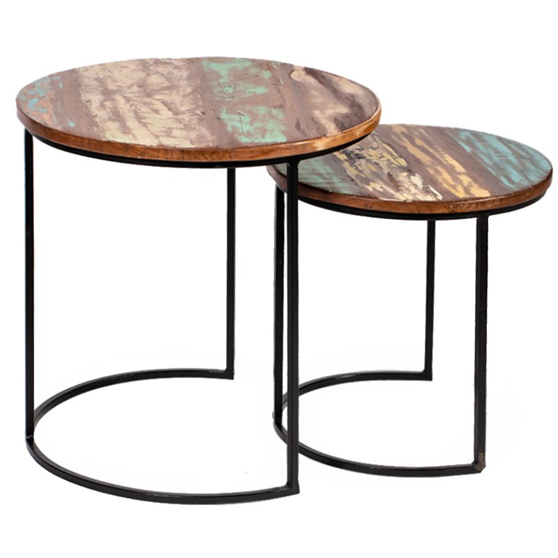    Antique Wood Side Table     -- | Loft Concept 