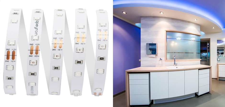 Светодиодная лента 4,8W/m 60LED/m 3528SMD синий - фото №1