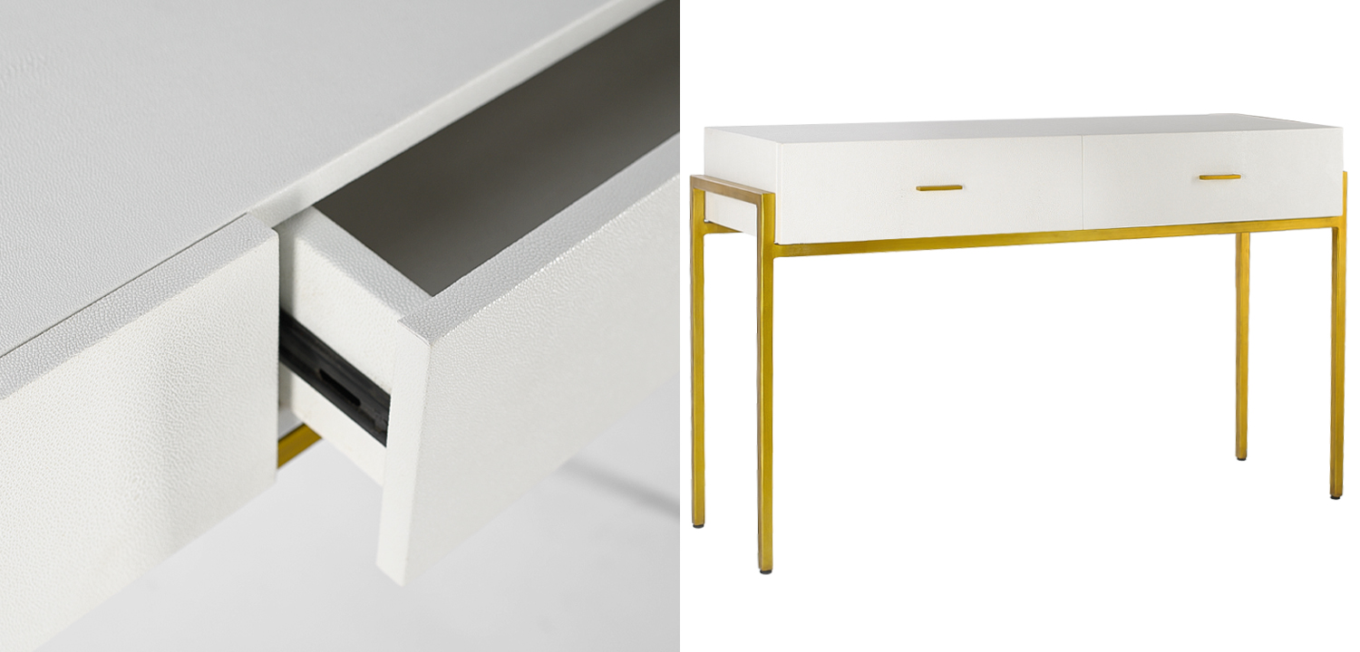 Консоль White Texture Stingray Console - фото