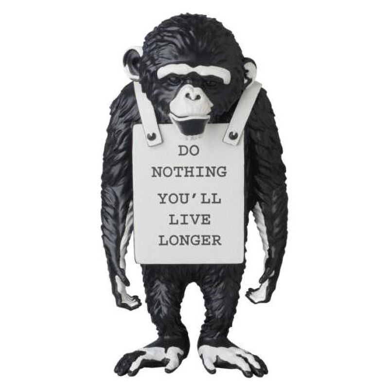  Banksy Lying Monkey Black and White -  -- | Loft Concept 