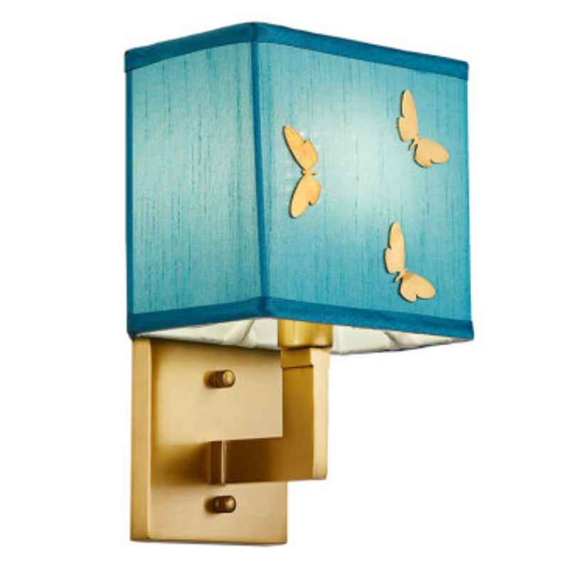    Butterflies Blue Background Wall Lamp 1    -- | Loft Concept 