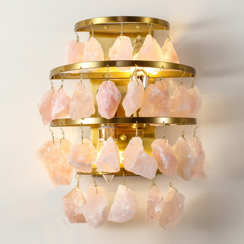 Hardis Pink stone Wall Lamp     -- | Loft Concept 