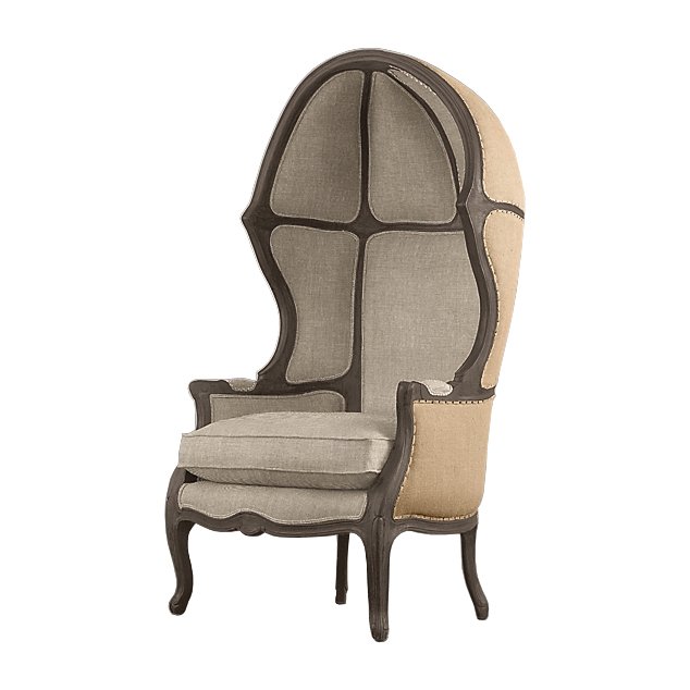   RH Versailles Domed Burlap Backed Chair ivory (   )     -- | Loft Concept 