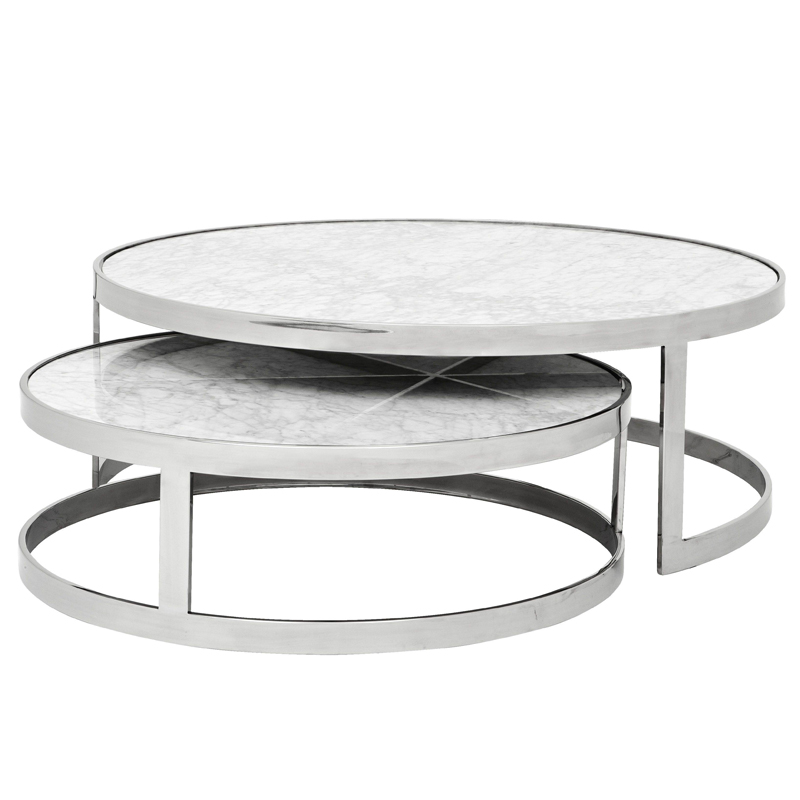    Eichholtz Coffee Table Fletcher set of 2     Bianco  -- | Loft Concept 