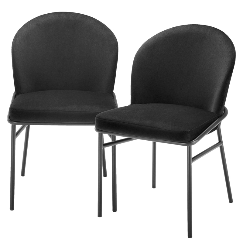     Eichholtz Dining Chair Willis Set of 2 black   -- | Loft Concept 