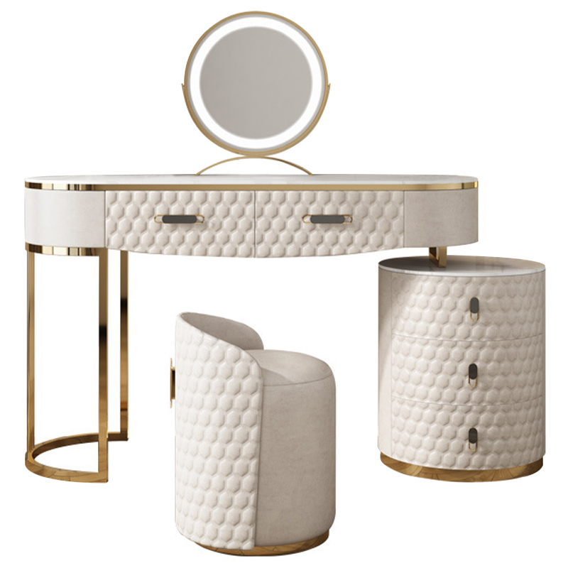  Kathryn Bedroom Dressing Table White      Bianco  -- | Loft Concept 
