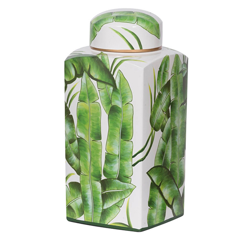  Vase Green Leaves 36    -- | Loft Concept 