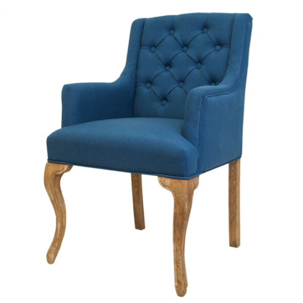  French chairs Provence Amelia Blue ArmChair ̆ ̆   -- | Loft Concept 