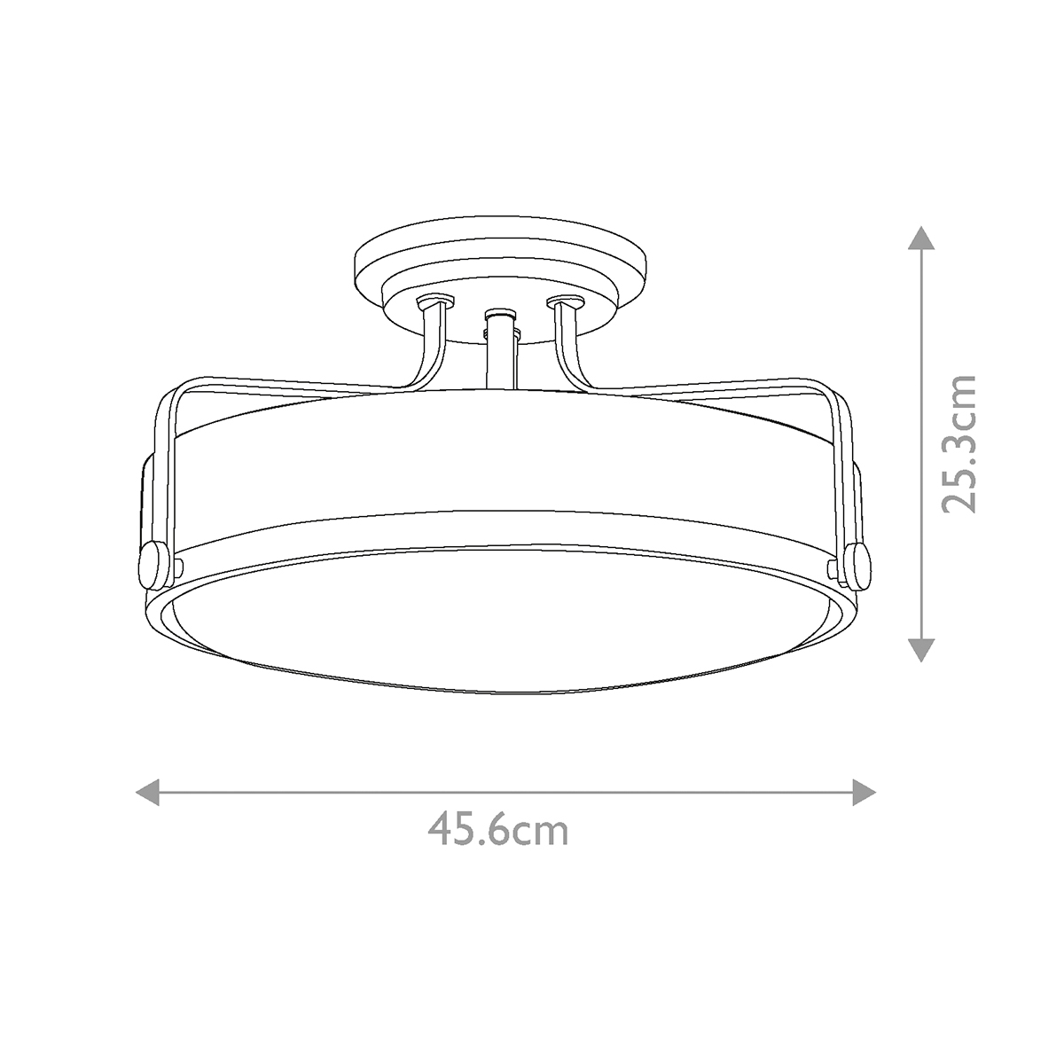 Потолочный светильник с круглым матовым белым плафоном Hinkley в Ростове-на-Дону
